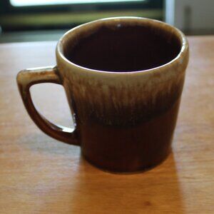 Vintage Kathy Kale Drip Glaze Mug IK Brown